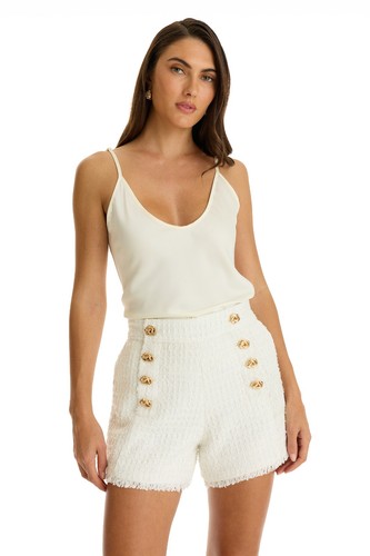 Tamara tweed button short - tamara,